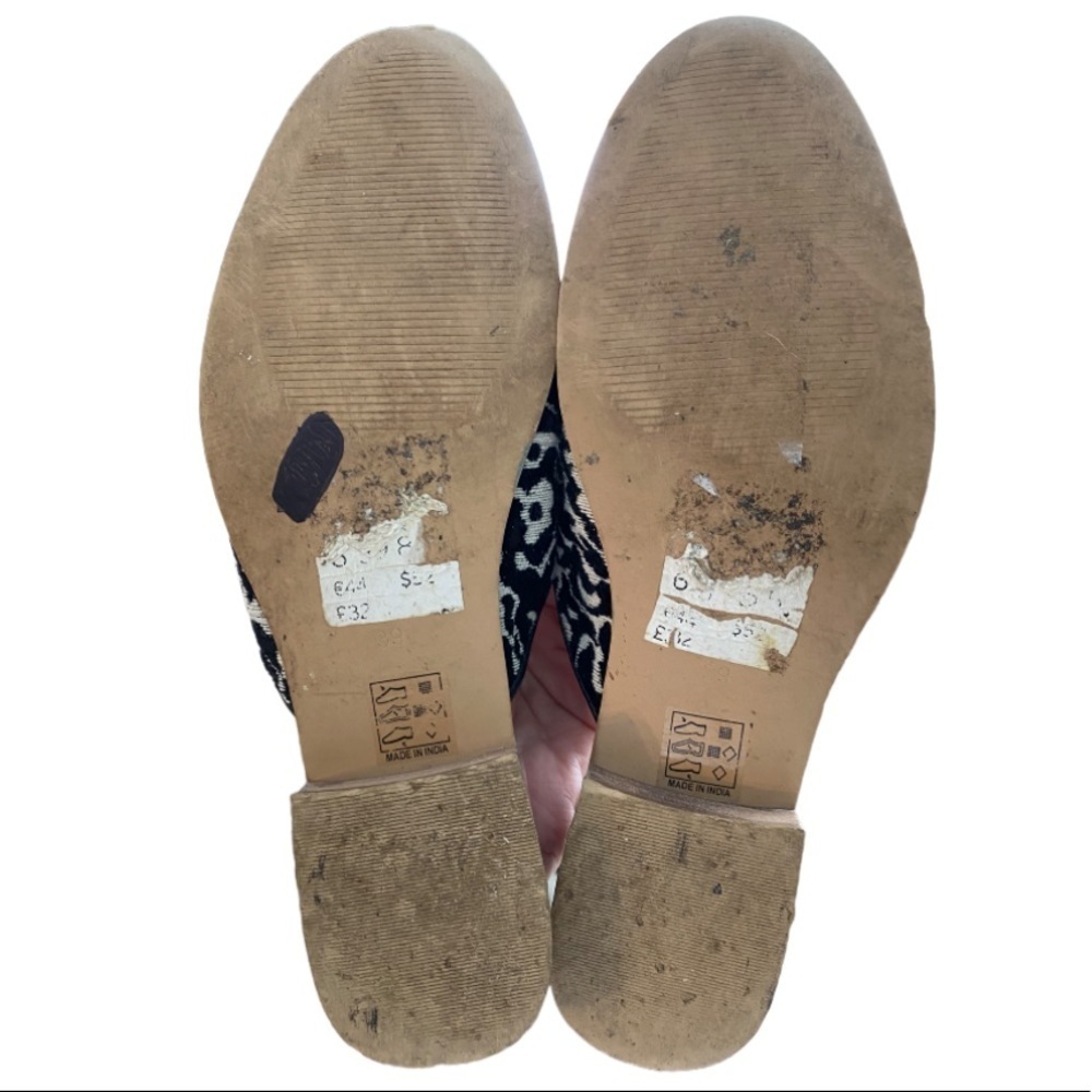 Topshop Kylie tapestry black white loafer shoes 39 - Picture 11 of 11